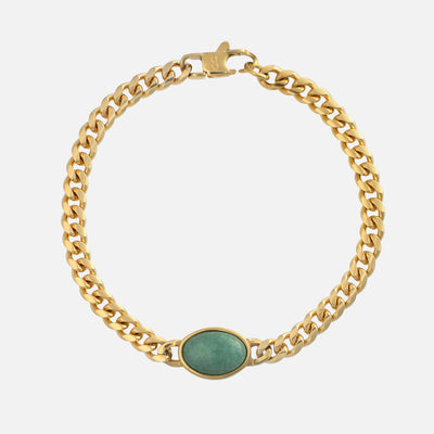 Oval Bracelet - Aventurine