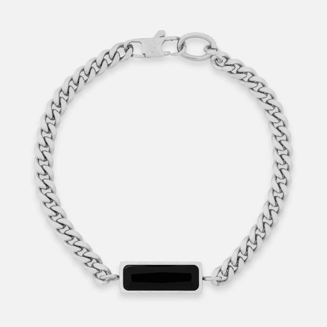 Fusion Cuban Bracelet, Onyx