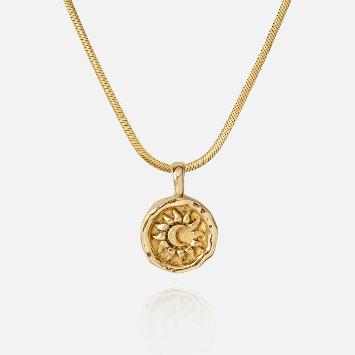 Eclipse Pendant in Gold on Octagon chain