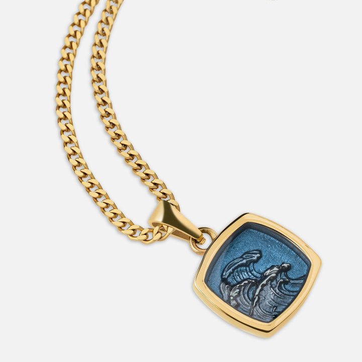 Wave Pendant in Gold