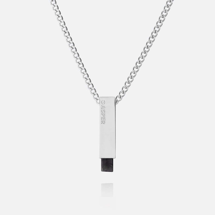 Bar Pendant - Black Spectrolite | Premium Pendant | GASPER.CO