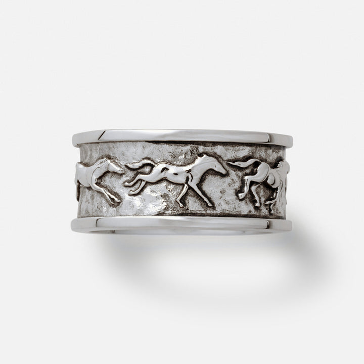 Bronco Band Ring - Silver