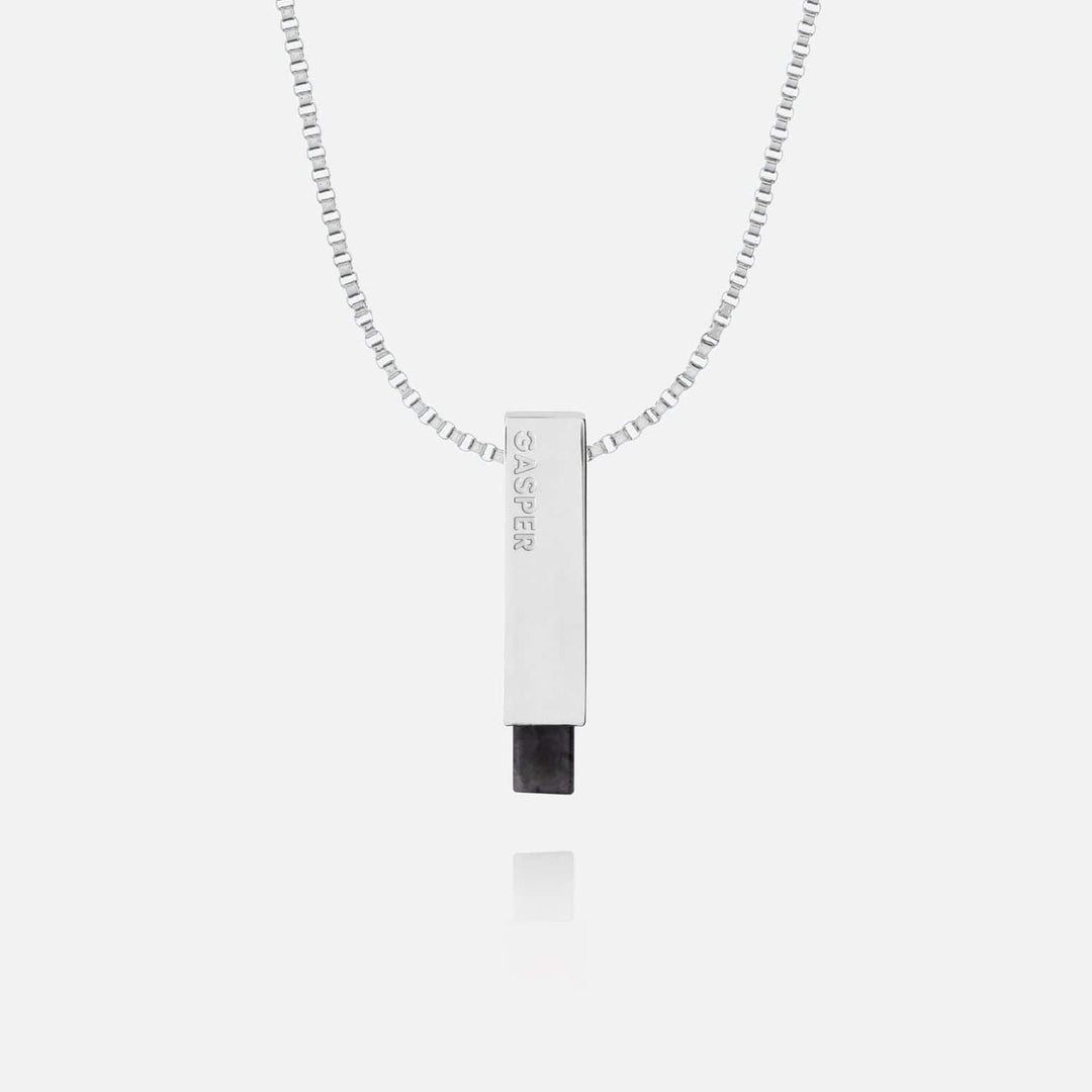 Bar Pendant - Black Spectrolite | Premium Pendant | GASPER.CO