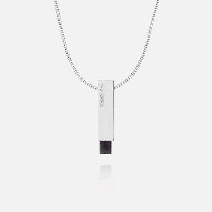 Bar Pendant - Black Spectrolite | Premium Pendant | GASPER.CO