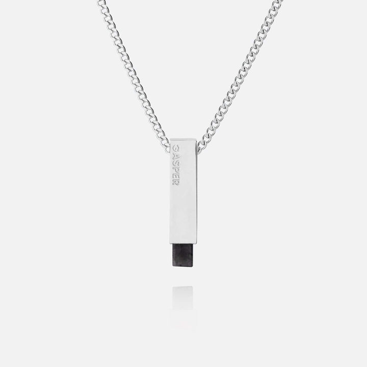 Bar Pendant - Black Spectrolite | Premium Pendant | GASPER.CO