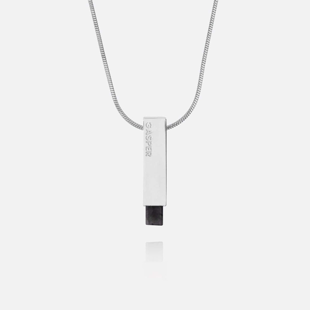 Bar Pendant - Black Spectrolite | Premium Pendant | GASPER.CO