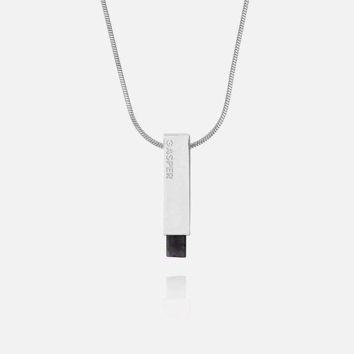 Bar Pendant - Black Spectrolite | Premium Pendant | GASPER.CO