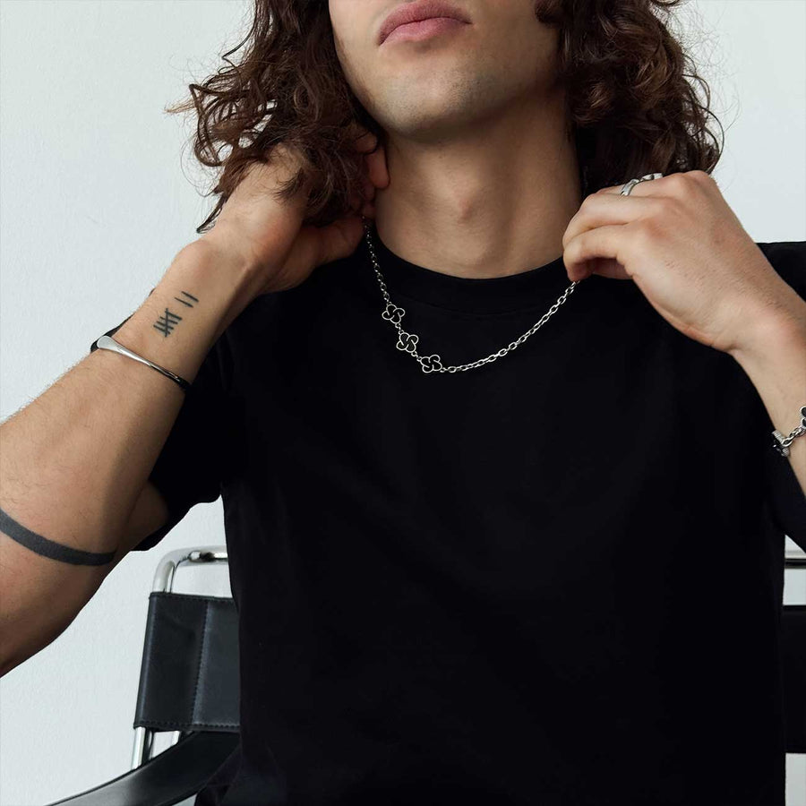 Heritage Clover Chain - Onyx
