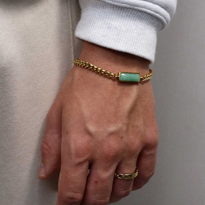 Fusion Cuban Bracelet, Aventurine | Premium Bracelet | GASPER.CO