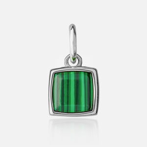 Micro Cushion Pendant - Malachite