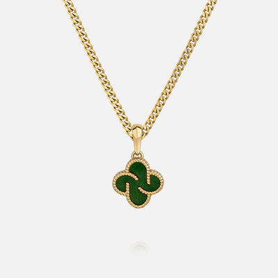 Heritage Clover Pendant - Aventurine