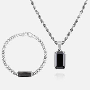 Void Bracelet Set - Onyx