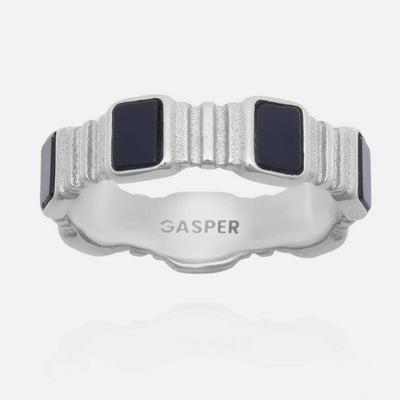 Pillar Band Ring - Onyx