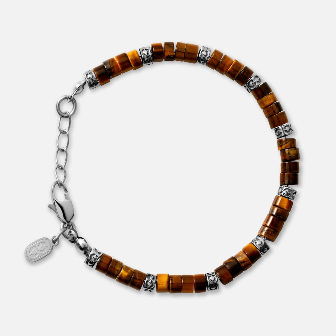 Heishi Bracelet - Tigers Eye
