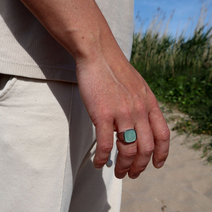 Square Aventurine Ring