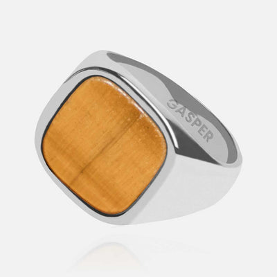 Square Ring - Tigers Eye