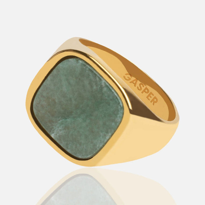 Square Aventurine Ring